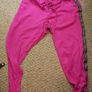Juicy Couture Pink Leggings with Black Trim